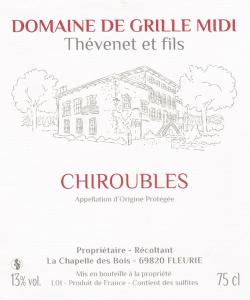 Achat vin Chiroubles, viticulteur près de Mâcon, Lyon